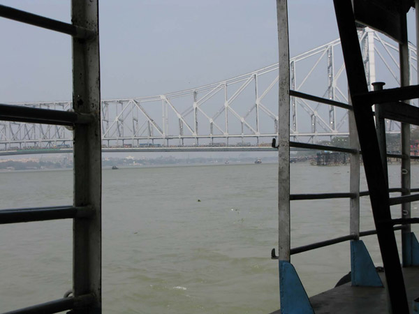 India - Calcutta. Howrah bridge