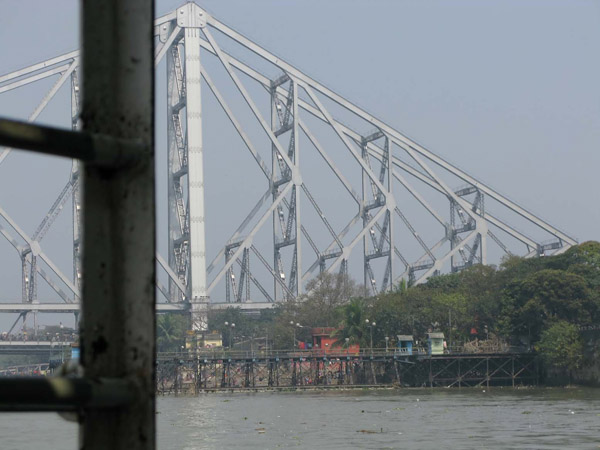 India - Calcutta. Howrah bridge