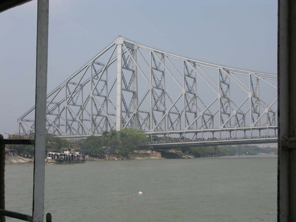 India - Calcutta. Howrah bridge